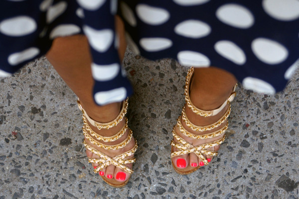 Chanel Chain Strappy  Sandals