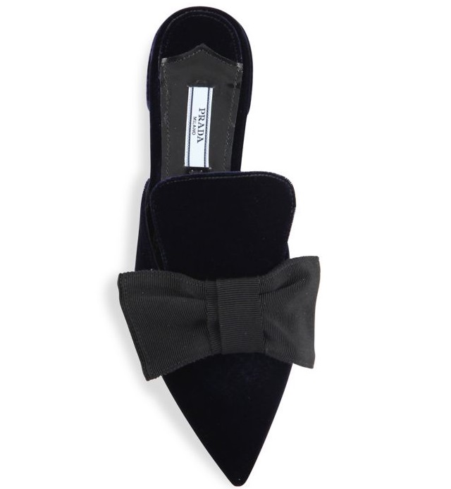 prada bow mule