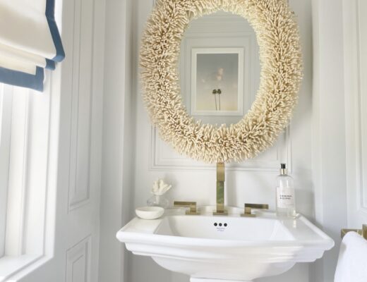 Bohemian Coastal Powder Room Before And After