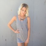 Striped Tank Top/Mod Mini Dress by Bows Collective