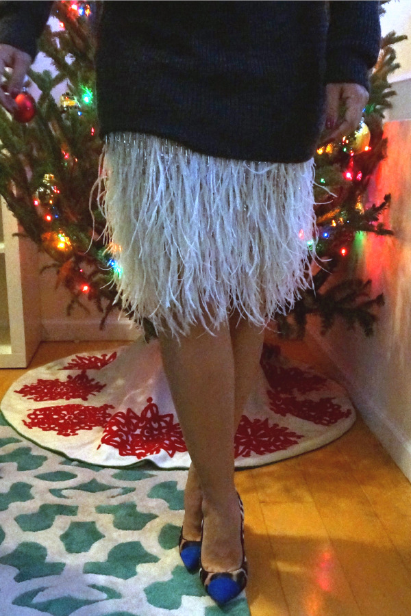 Haute-Hippie-Ponte-Mini-Skirt-with-Ostrich