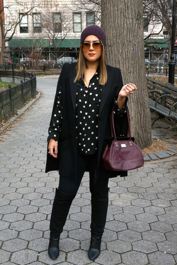 Madewell Dot and Heart Print Blouse