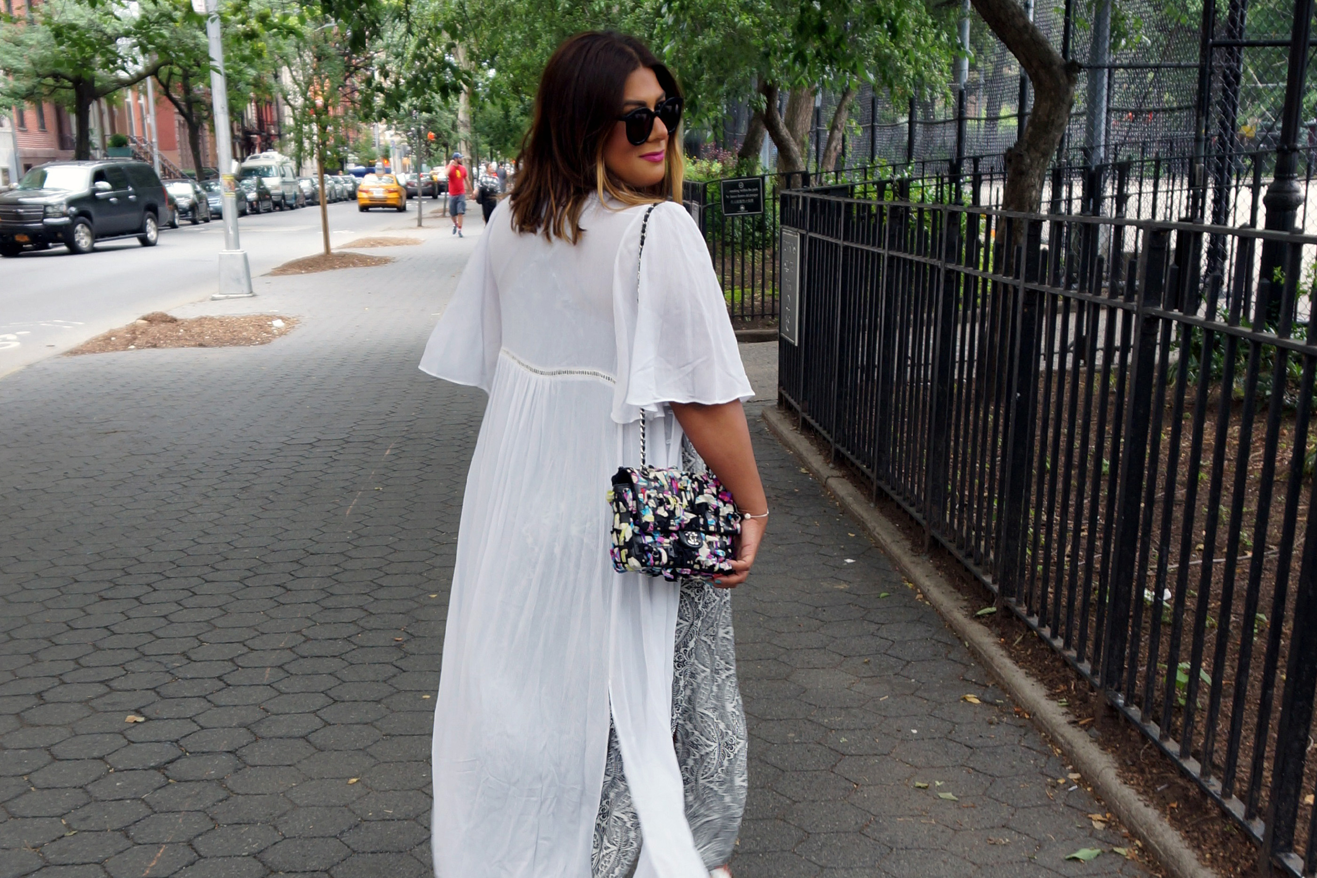 Zara Long Tunic Dress White