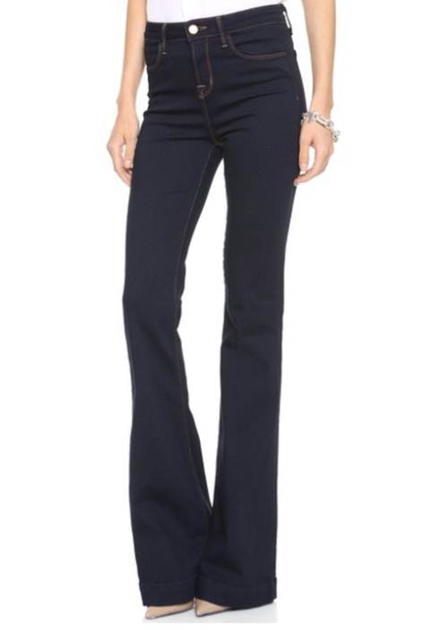 j brand the doll high rise flare jeans