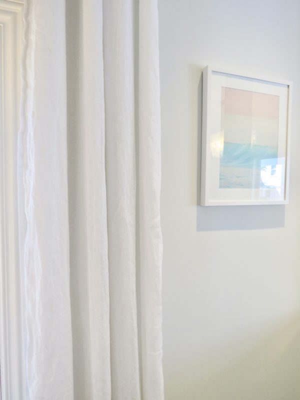 World Market White Linen Grommet Top Curtains