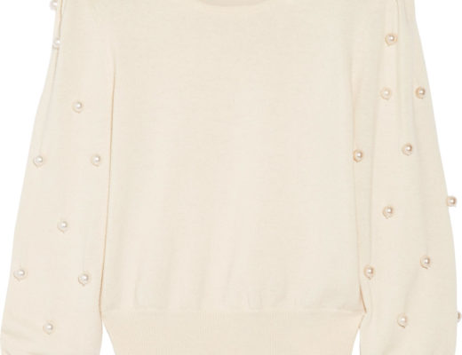 Marc Jacobs Faux Pearl Embellished Sweater