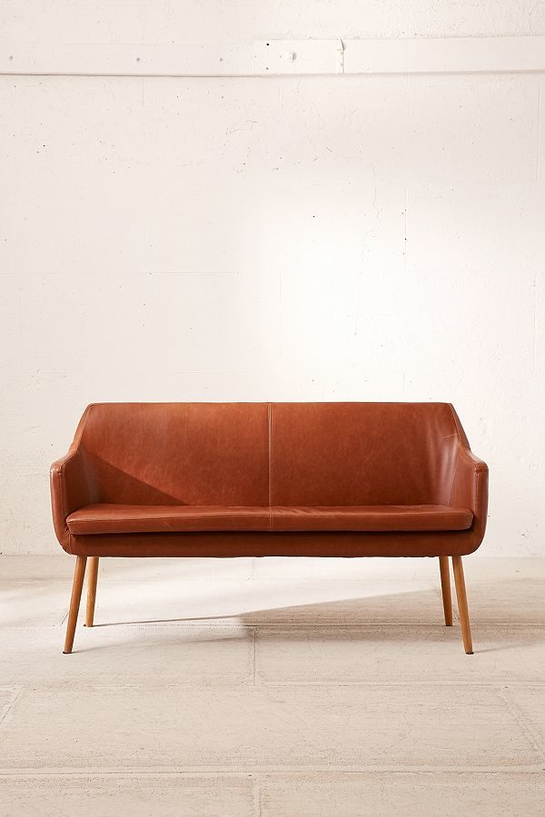 Nora Faux Leather Bench