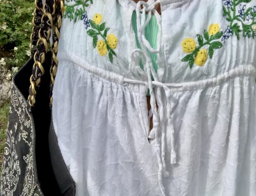 Banjanan Jardin Embroidered Cotton Dress