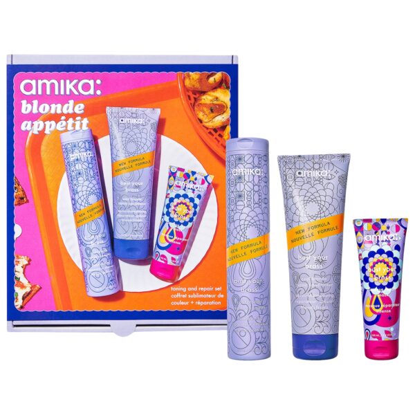 Amika Blonde Appetit Bust Your Brass Toning and Repair Set