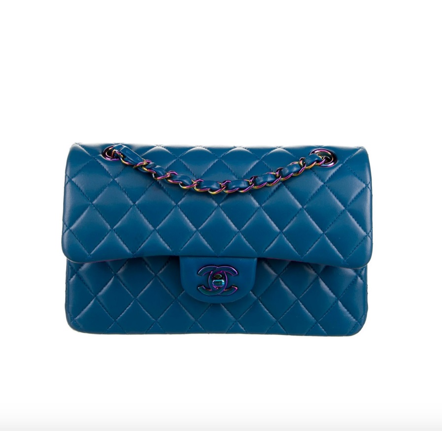 Chanel 2021 Classic Small Rainbow Double Flap