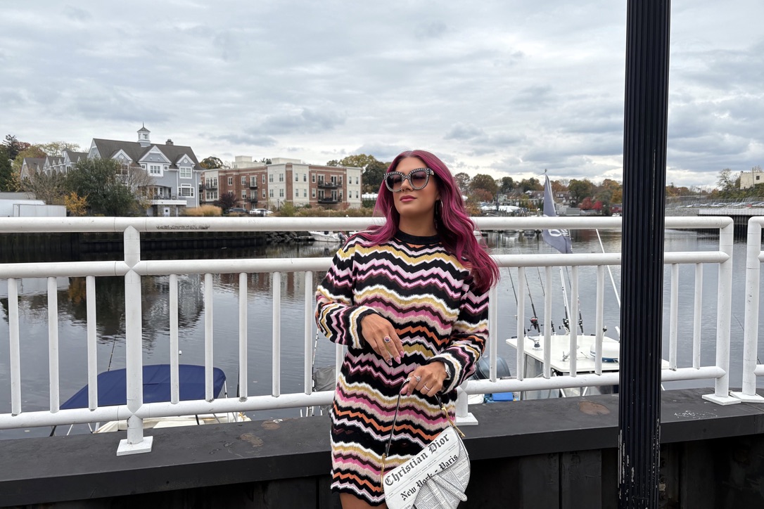 Brushed Crochet Knit Mini Skirt